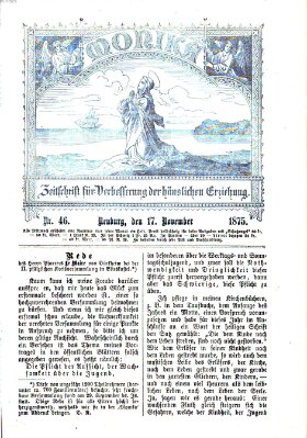 Katholische Schulzeitung (Bayerische Schulzeitung) Mittwoch 17. November 1875