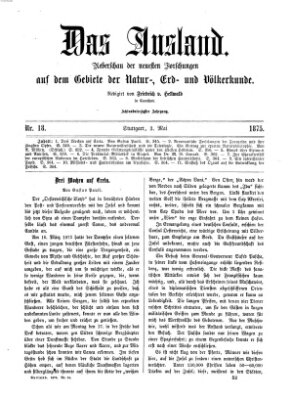 Das Ausland Montag 3. Mai 1875