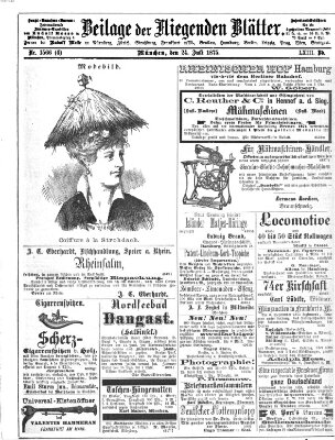 Fliegende Blätter Samstag 24. Juli 1875