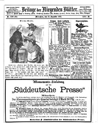 Fliegende Blätter Samstag 25. Dezember 1875