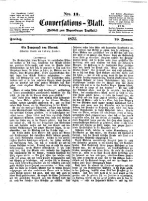 Regensburger Conversations-Blatt (Regensburger Tagblatt) Freitag 29. Januar 1875