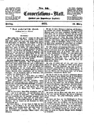 Regensburger Conversations-Blatt (Regensburger Tagblatt) Freitag 19. März 1875