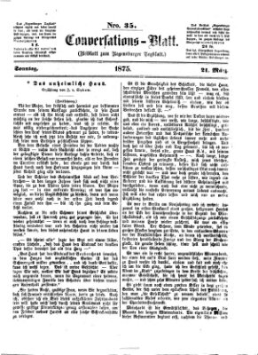 Regensburger Conversations-Blatt (Regensburger Tagblatt) Sonntag 21. März 1875