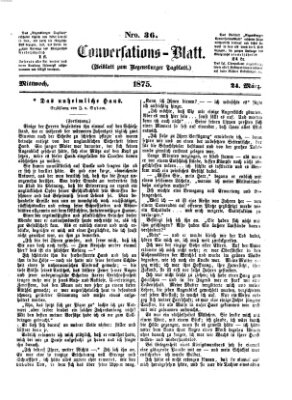 Regensburger Conversations-Blatt (Regensburger Tagblatt) Mittwoch 24. März 1875