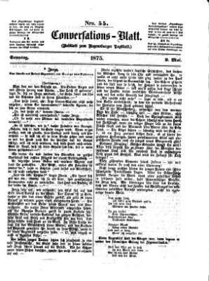 Regensburger Conversations-Blatt (Regensburger Tagblatt) Sonntag 9. Mai 1875