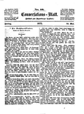 Regensburger Conversations-Blatt (Regensburger Tagblatt) Freitag 21. Mai 1875