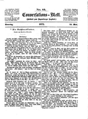 Regensburger Conversations-Blatt (Regensburger Tagblatt) Sonntag 23. Mai 1875