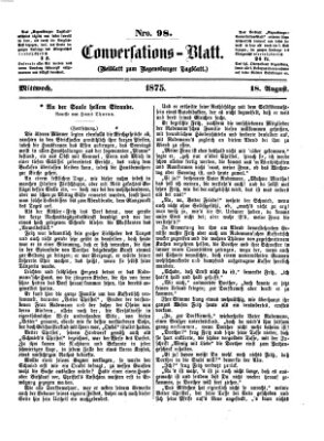 Regensburger Conversations-Blatt (Regensburger Tagblatt) Mittwoch 18. August 1875