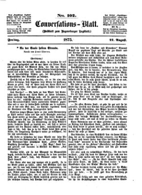 Regensburger Conversations-Blatt (Regensburger Tagblatt) Freitag 27. August 1875