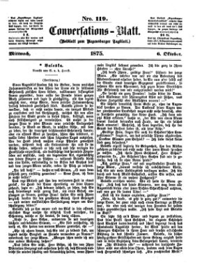 Regensburger Conversations-Blatt (Regensburger Tagblatt) Mittwoch 6. Oktober 1875