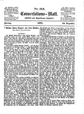 Regensburger Conversations-Blatt (Regensburger Tagblatt) Freitag 24. Dezember 1875