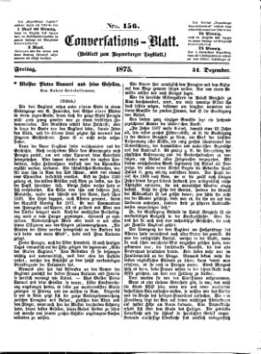 Regensburger Conversations-Blatt (Regensburger Tagblatt) Freitag 31. Dezember 1875