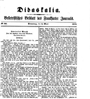 Didaskalia Sonntag 2. Mai 1875