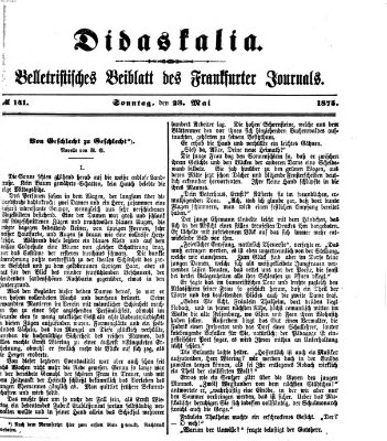 Didaskalia Sonntag 23. Mai 1875