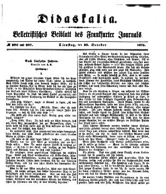 Didaskalia Dienstag 26. Oktober 1875