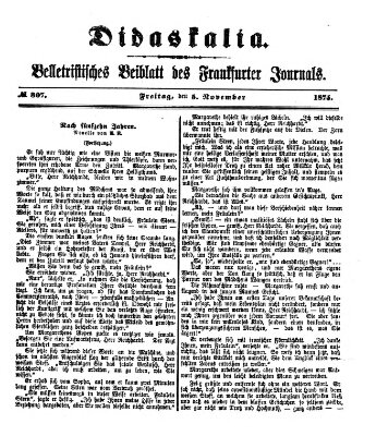 Didaskalia Freitag 5. November 1875