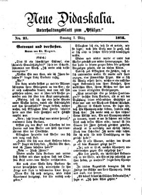 Neue Didaskalia (Pfälzer) Sonntag 7. März 1875