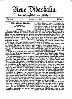 Neue Didaskalia (Pfälzer) Freitag 21. Mai 1875