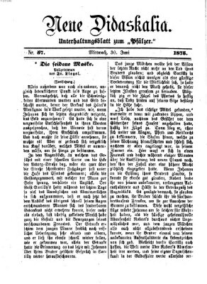 Neue Didaskalia (Pfälzer) Mittwoch 30. Juni 1875