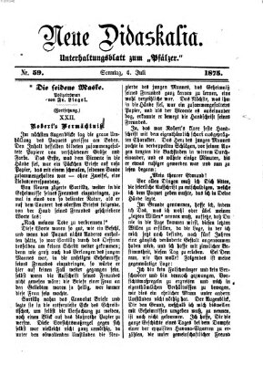 Neue Didaskalia (Pfälzer) Sonntag 4. Juli 1875