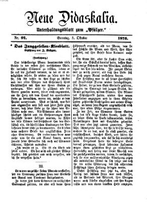 Neue Didaskalia (Pfälzer) Sonntag 3. Oktober 1875