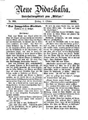 Neue Didaskalia (Pfälzer) Freitag 8. Oktober 1875