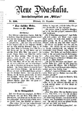 Neue Didaskalia (Pfälzer) Mittwoch 29. Dezember 1875