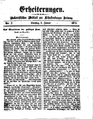 Erheiterungen (Aschaffenburger Zeitung) Dienstag 5. Januar 1875