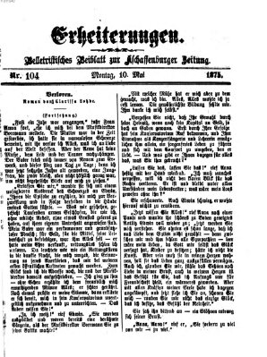 Erheiterungen (Aschaffenburger Zeitung) Montag 10. Mai 1875