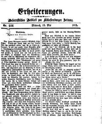 Erheiterungen (Aschaffenburger Zeitung) Mittwoch 12. Mai 1875