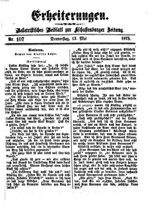 Erheiterungen (Aschaffenburger Zeitung) Donnerstag 13. Mai 1875