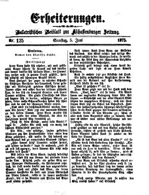 Erheiterungen (Aschaffenburger Zeitung) Samstag 5. Juni 1875