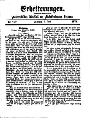 Erheiterungen (Aschaffenburger Zeitung) Dienstag 8. Juni 1875