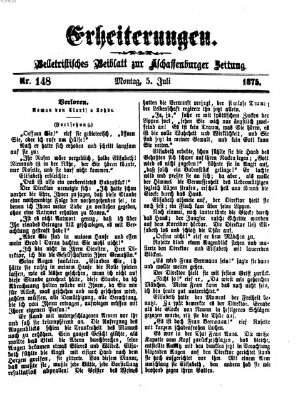 Erheiterungen (Aschaffenburger Zeitung) Montag 5. Juli 1875