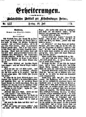 Erheiterungen (Aschaffenburger Zeitung) Freitag 16. Juli 1875