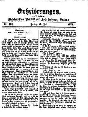 Erheiterungen (Aschaffenburger Zeitung) Freitag 23. Juli 1875