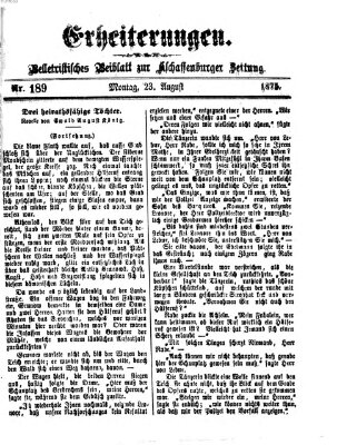 Erheiterungen (Aschaffenburger Zeitung) Montag 23. August 1875