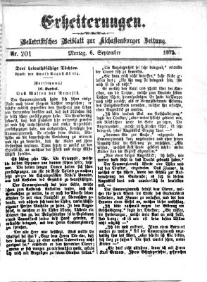 Erheiterungen (Aschaffenburger Zeitung) Montag 6. September 1875