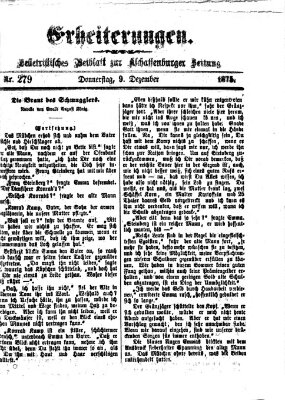 Erheiterungen (Aschaffenburger Zeitung) Donnerstag 9. Dezember 1875