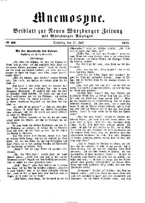 Mnemosyne (Neue Würzburger Zeitung) Samstag 10. Juli 1875