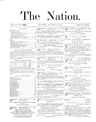 The nation Donnerstag 21. Januar 1875