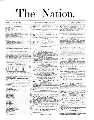 The nation Donnerstag 22. April 1875