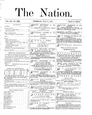 The nation Donnerstag 24. Juni 1875