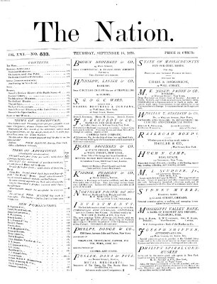 The nation Donnerstag 16. September 1875