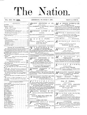 The nation Donnerstag 7. Oktober 1875