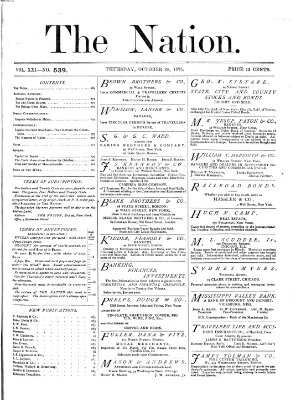 The nation Donnerstag 28. Oktober 1875