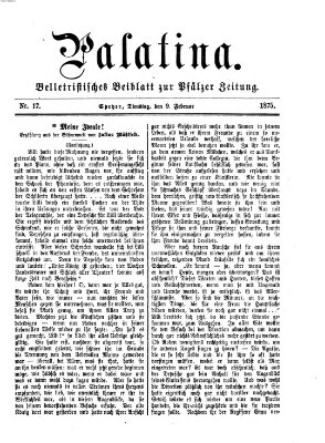 Palatina (Pfälzer Zeitung) Dienstag 9. Februar 1875