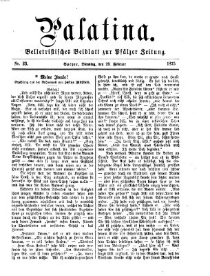 Palatina (Pfälzer Zeitung) Dienstag 23. Februar 1875