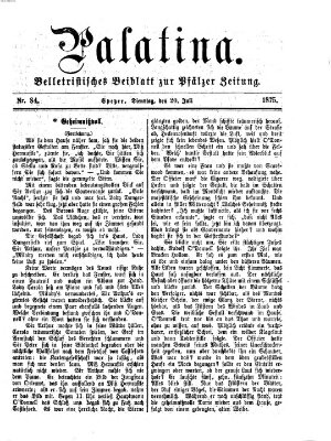 Palatina (Pfälzer Zeitung) Dienstag 20. Juli 1875