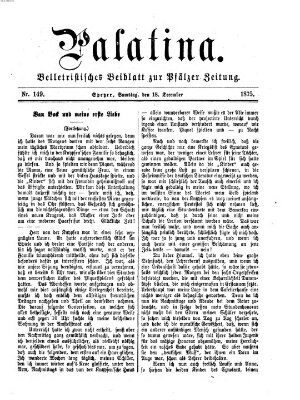 Palatina (Pfälzer Zeitung) Samstag 18. Dezember 1875